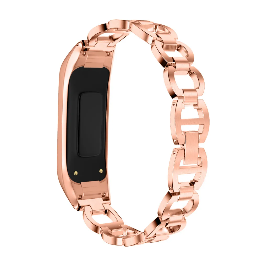 Ремешок для часов из нержавеющей стали для samsung Galaxy Fit-E Замена для умных часов ремешок на запястье, браслет дышащий унисекс