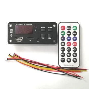 

Wireless Bluetooth 5.0 Decoder Board Audio Module Support USB TF AUX FM Audio Radio Module Stereo Amplifier Board