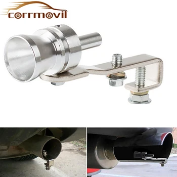 

Car Turbo Sound Muffler Exhaust Pipe Universal Turbo Whistle Sound Exhaust Pipe Exhaust BOV Blow-off Valve Simulator Aluminum