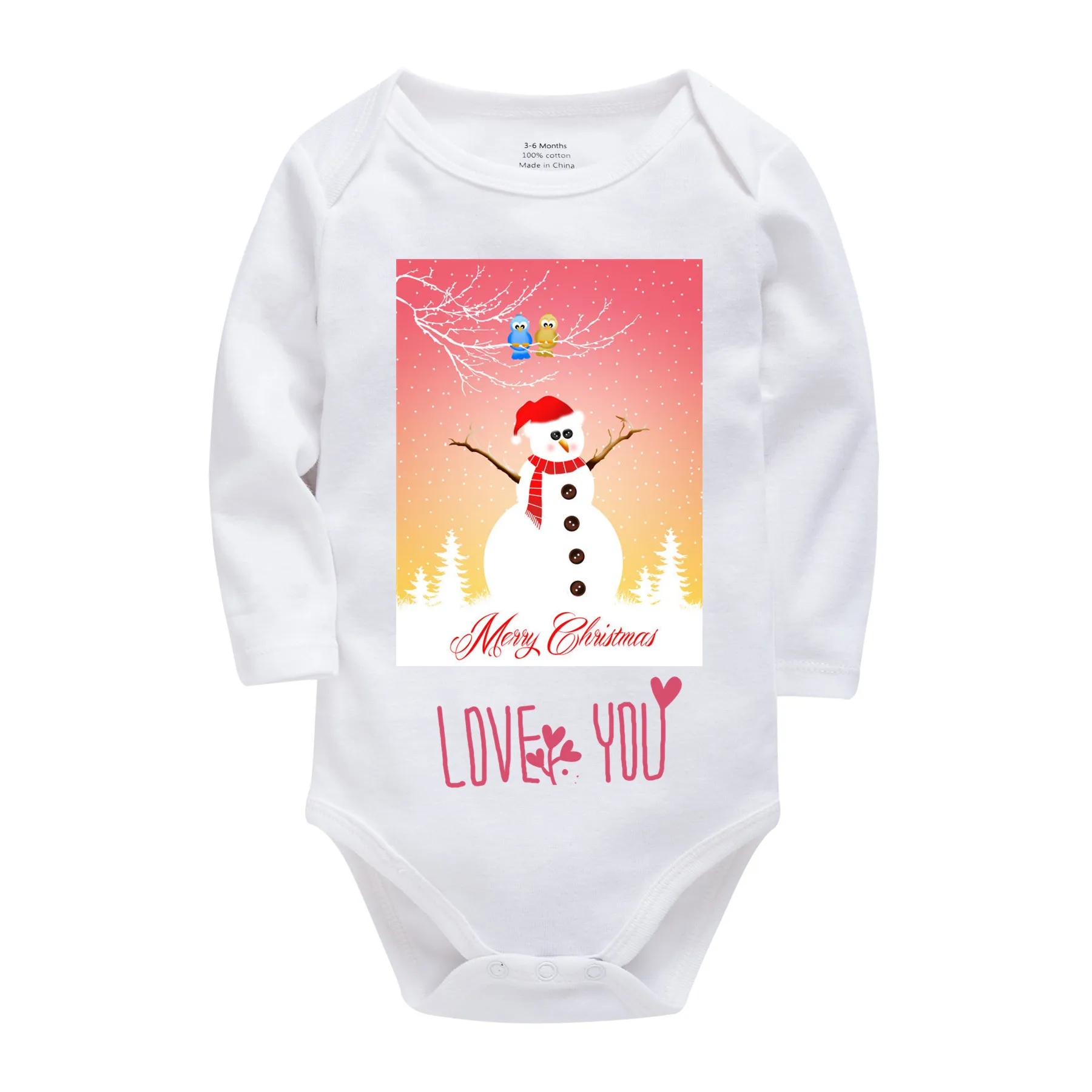 Рождественский комбинезон унисекс для новорожденных персонализированная