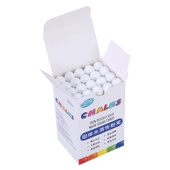 

100 Pieces / Batch of White Dust-Free Chalk Pens Removable Blackboard Marker Pen Stationery Water-Soluble Chalk