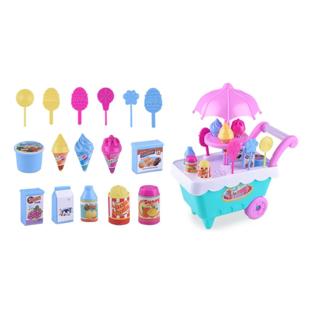 Кухня Игрушка Корзина Набор фруктовое мороженое конфеты овощи корзина музыка ролевые игры миниатюрная еда девочки развивающие игрушки