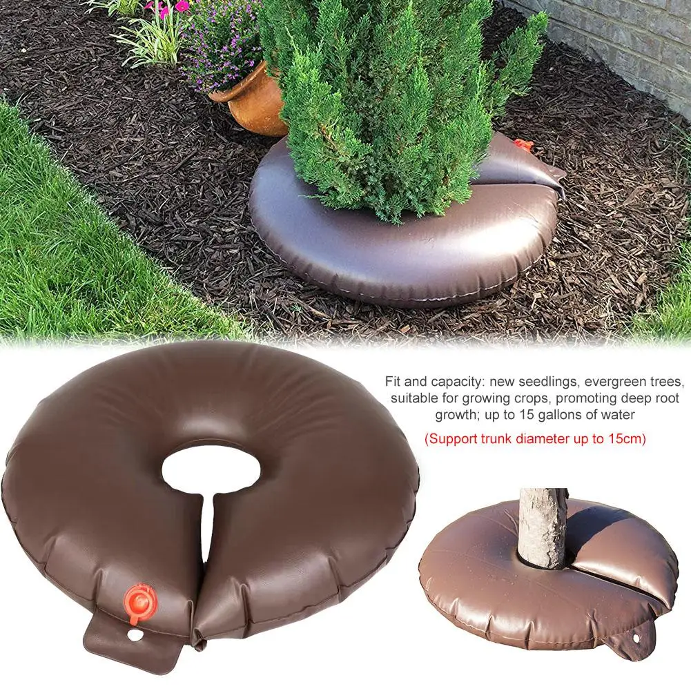 15 Gallon PVC Tree Watering Bag Slow Releasing Automatic Drip Catcher System Irrigation Tool Bag For Trees Gardening Watering