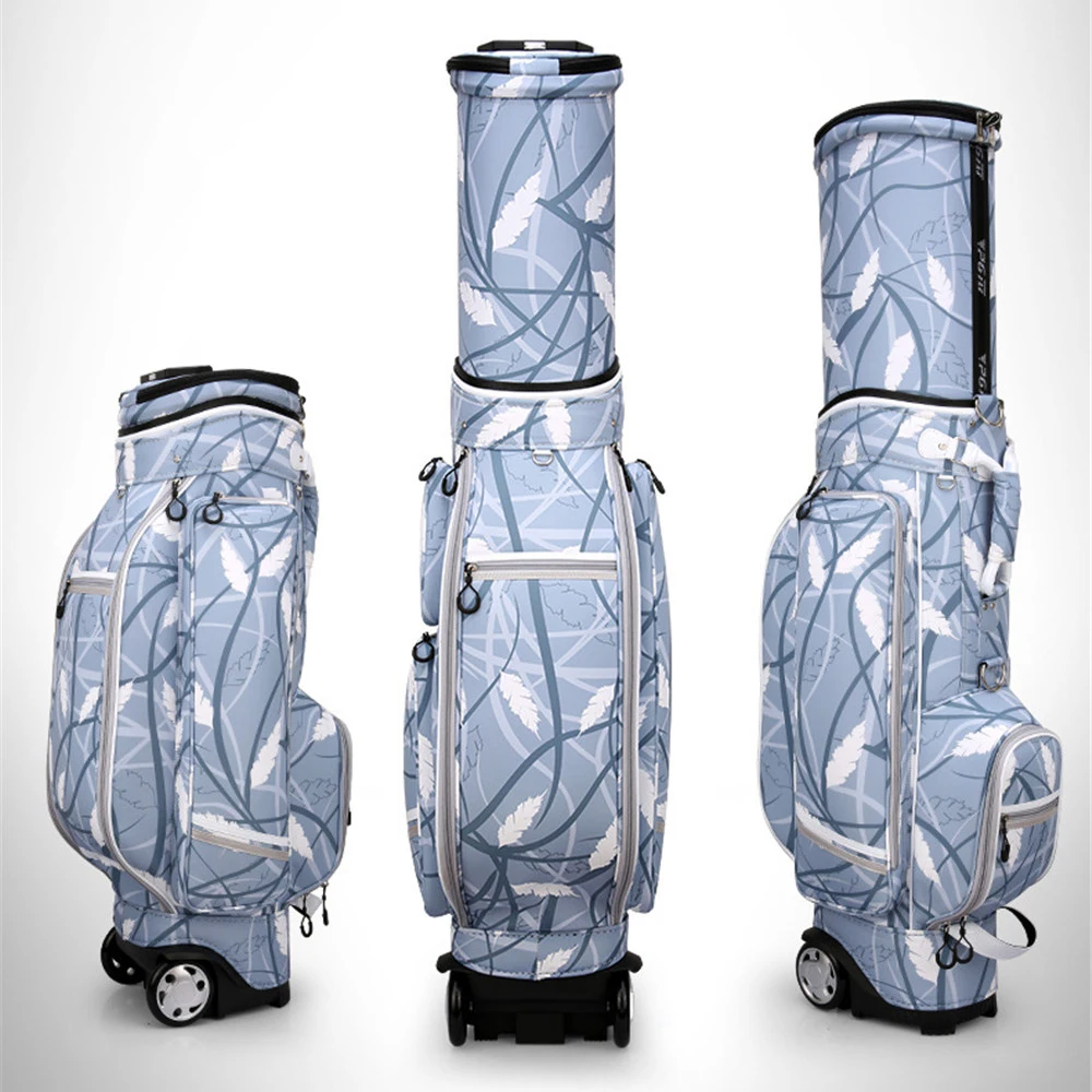 

PGM Golf Telescopic Ball Bag Ladies Printed Ball Bag Multifunctional Waterproof Bag with Pulley