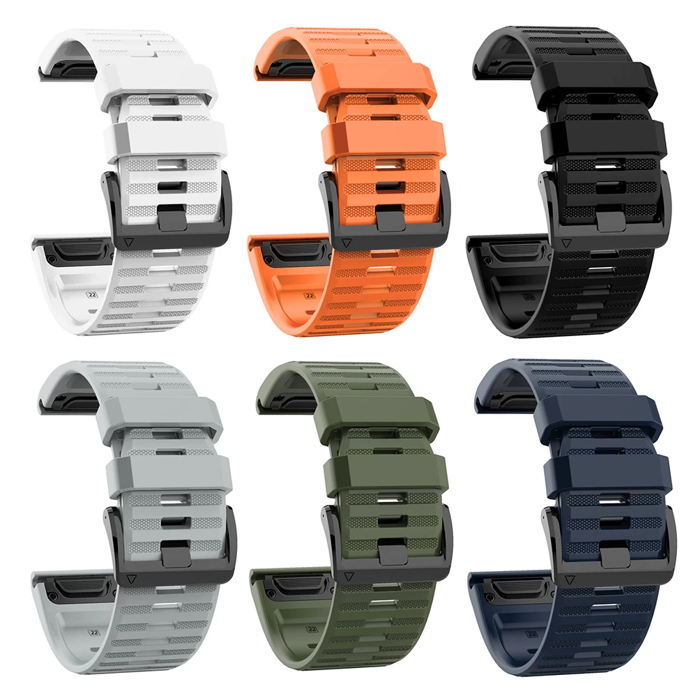 Прочный ремешок для часов компоненты силиконовый Garmin Fenix 6X 5X 3 D2 Tactix Bravo