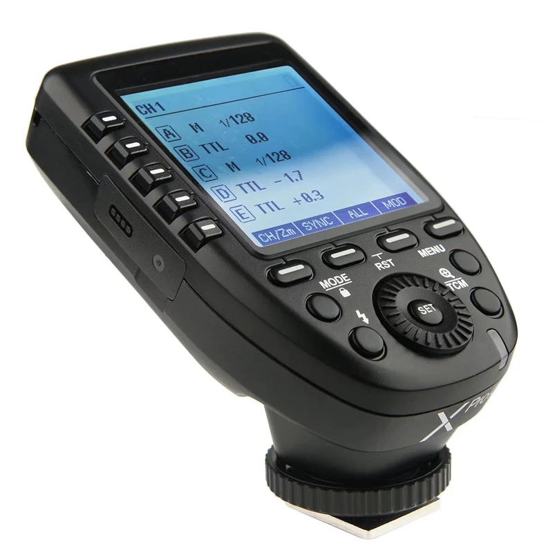 Godox Xpro TTL Wireless Flash Trigger 1/8000s HSS TTL-Convert-Manual Function Large Screen Slanted Canon Nikon Sony Olympus