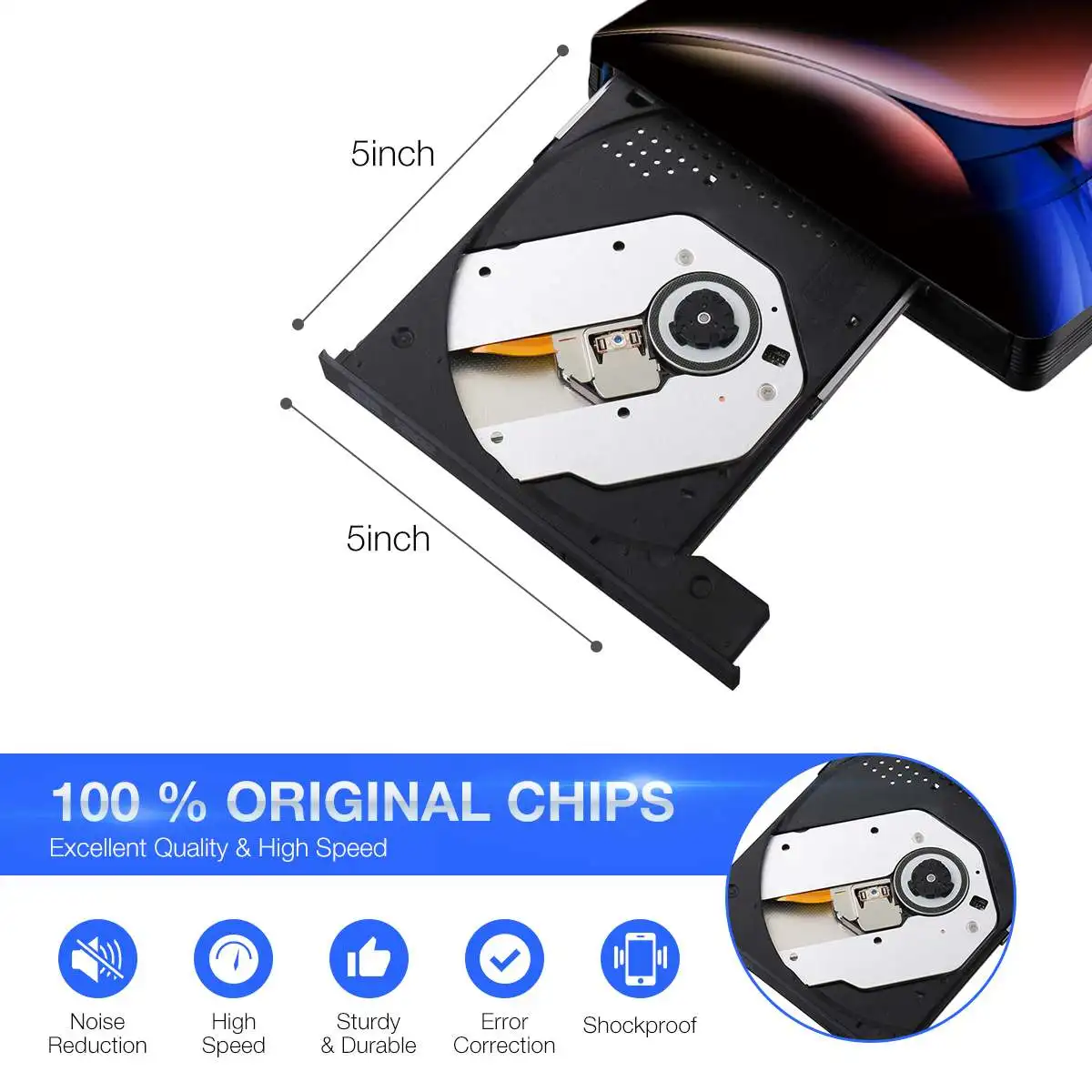 USB 3 0 Type C внешний DVD записывающее устройство DVD/CD ROM проигрыватель Portatil оптический
