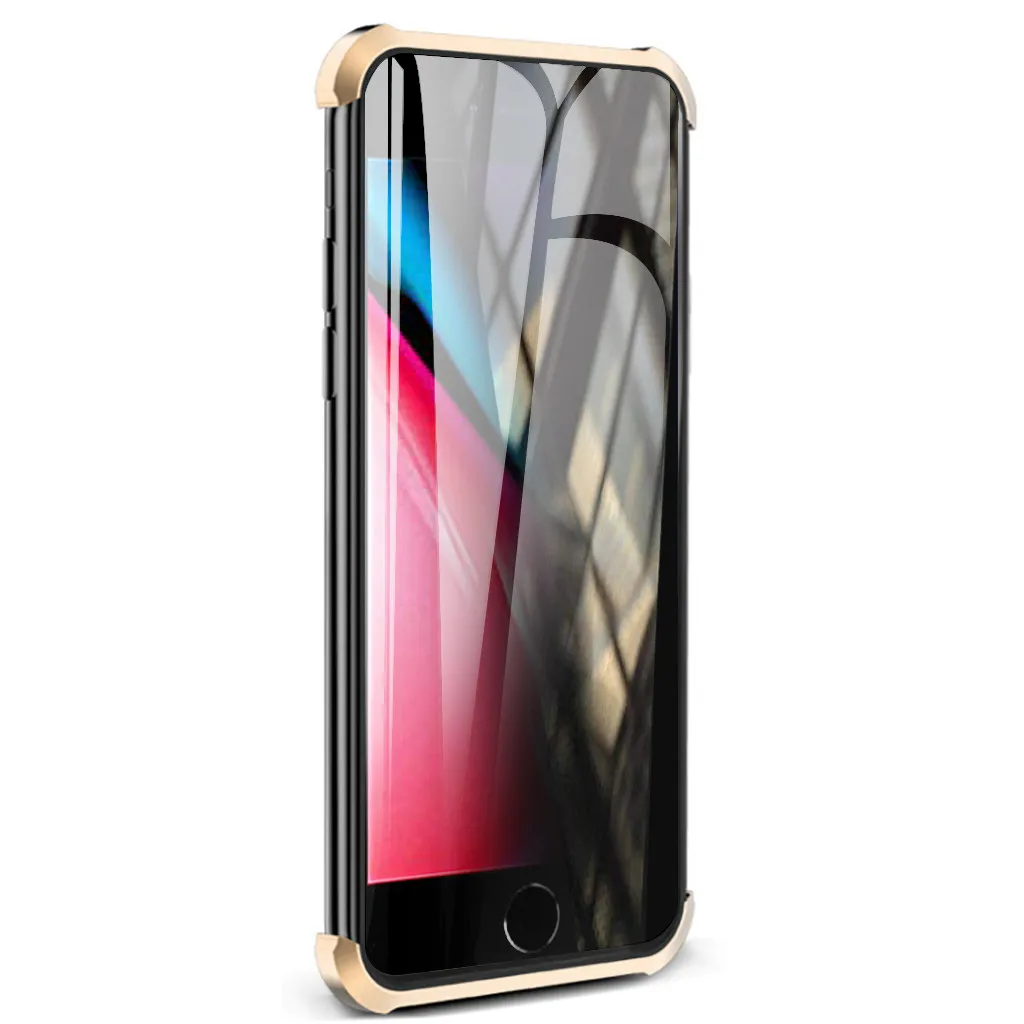 Для iPhone 7/8 4.7in чехол защищающий от подсматривания Магнитная Адсорбция металлический бампер Стекло чехол для iPhone 7/8 4.7in FW3
