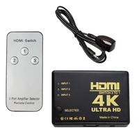 Ultra HD 4K x 2K HDMI Switch 3x1 3 Port Switcher Selector 3D 1080p w/ IR Remote