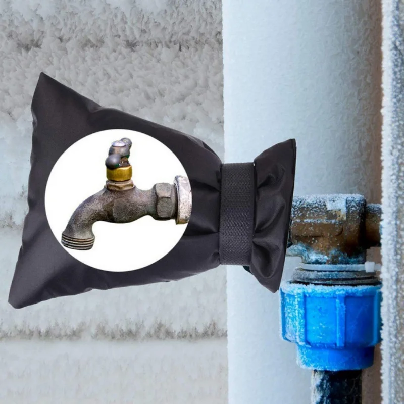 Waterproof Outside Thermal Faucet Cover Tap Oxford Cloth Antifreeze Protector Winter Frost Insulated | Обустройство дома
