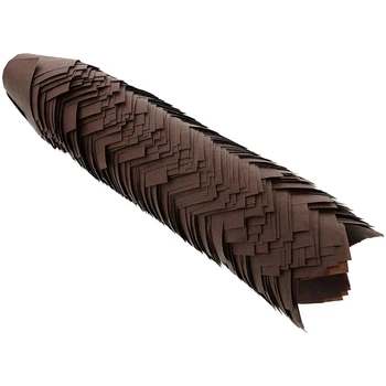 

200 Pieces Coffee Color Tulip Style Baking Cups, Baking Cake Paper Cups, Household Oil-Proof Bread Dessert Baking Cups