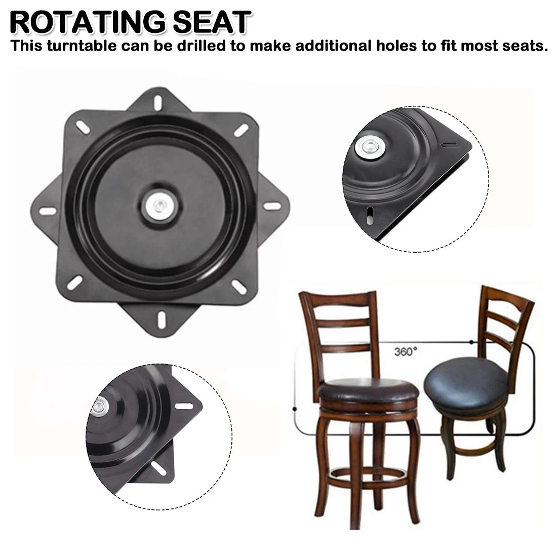 Boat Marine Seat Swivel Rotation 360 Degree Universal Rotation