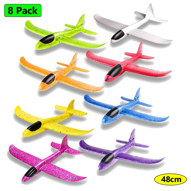 Foam Glider Planes Airplanes Hand Throwing toy 36CM 48cm Flight Mode Inertia Planes Model Aircraft for Kids Outdoor Sport 1