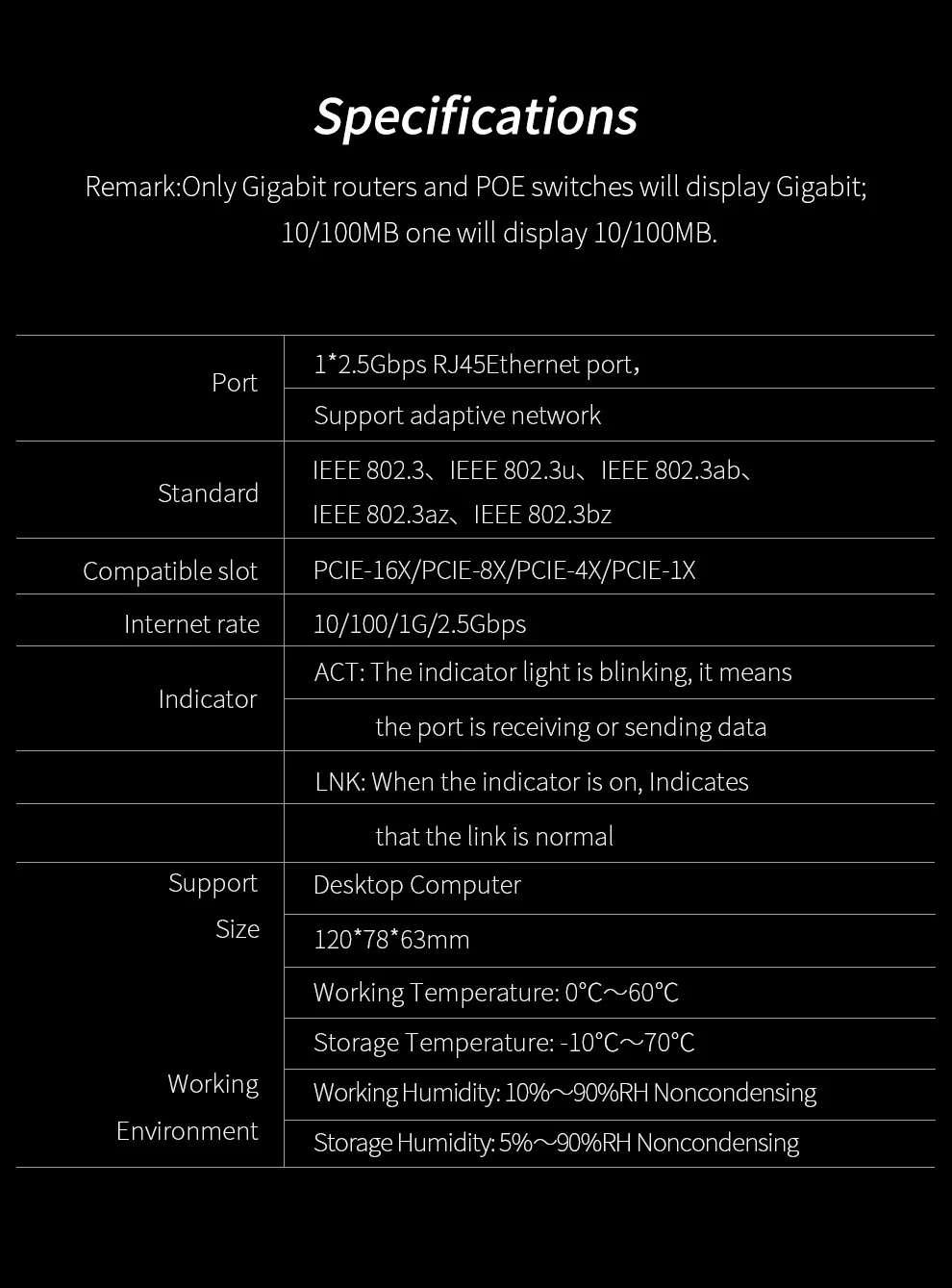 RTL8125B Chip Gigabit Network Card High speed 10/100/1000Mbps RJ45 Ethernet Port 2.5Gbps Gaming Desktop PCI-E Adapter  CF-P25 V2