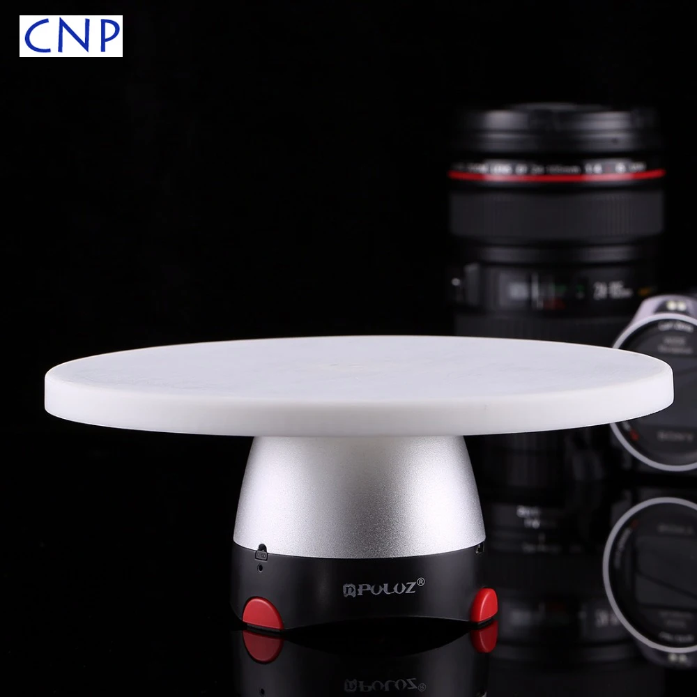 

CNP 360° Electronic Control Rotation Panoramic Red Tripod Head＋Round Tray with Control Remoter Fit for Shooting small products