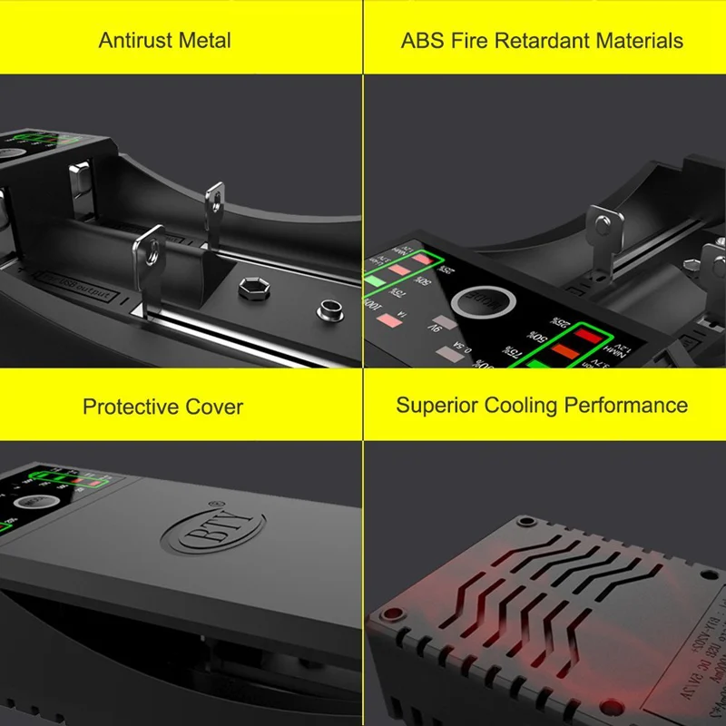 Универсальное зарядное устройство, светодиодный дисплей Speedy Smart charger для аккумуляторов, совместимый с Ni-MH C SC A AA AAA 6F22