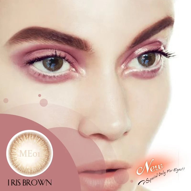 

Rainbow Big Eye Makeup Contact lens Soft Color Contact Lenses 1 Pair=2PCS Colored Eye Lenses