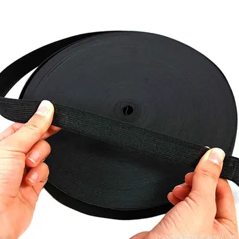 

30/35/40/45MM Black Nylon Highest Elastic Bands Garment Trousers Sewing Accessories DIY Crafts 1 Roll