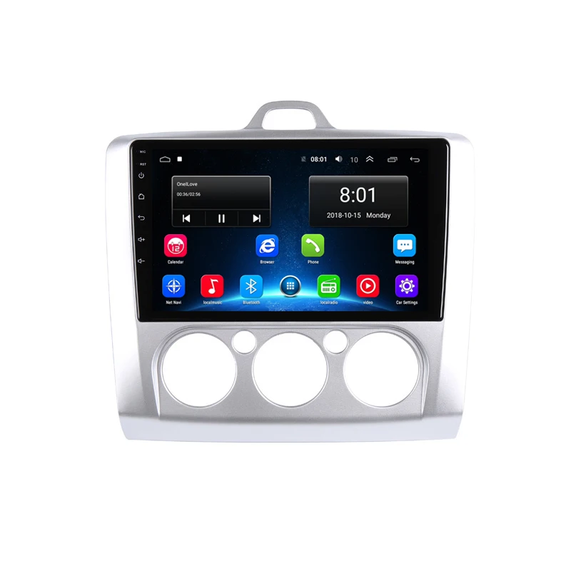 Top 9" 2.5D IPS Android 8.1 Car DVD Multimedia Player GPS For ford focus 2 2006 07 2008 2009-2011 radio DSP 32EQ stereo navigation 16