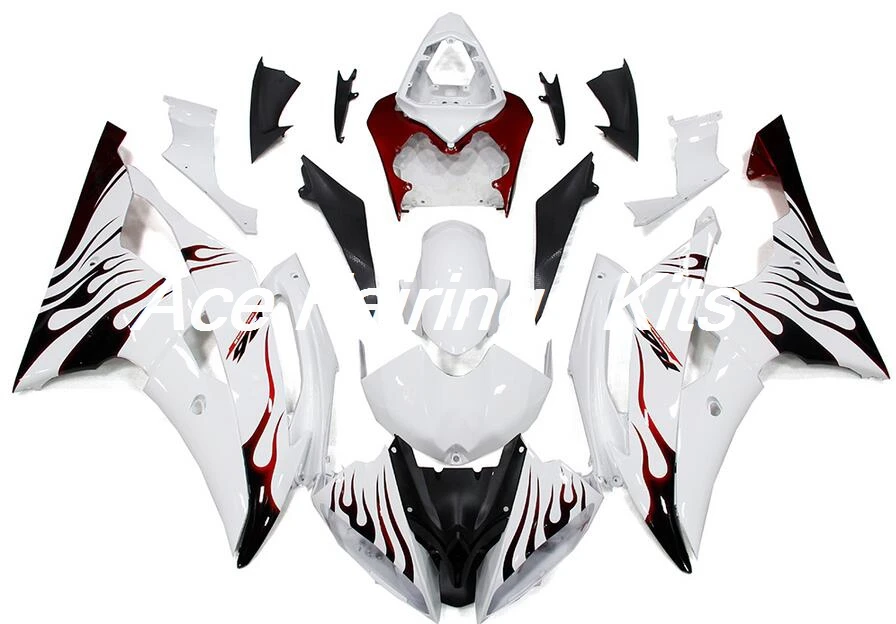 4 бесплатных подарка ABS мотоцикл Полный Обтекатель Набор подходит для YAMAHA YZF-R6 2008- ABS пластик Cowlings обтекатель комплект пламя