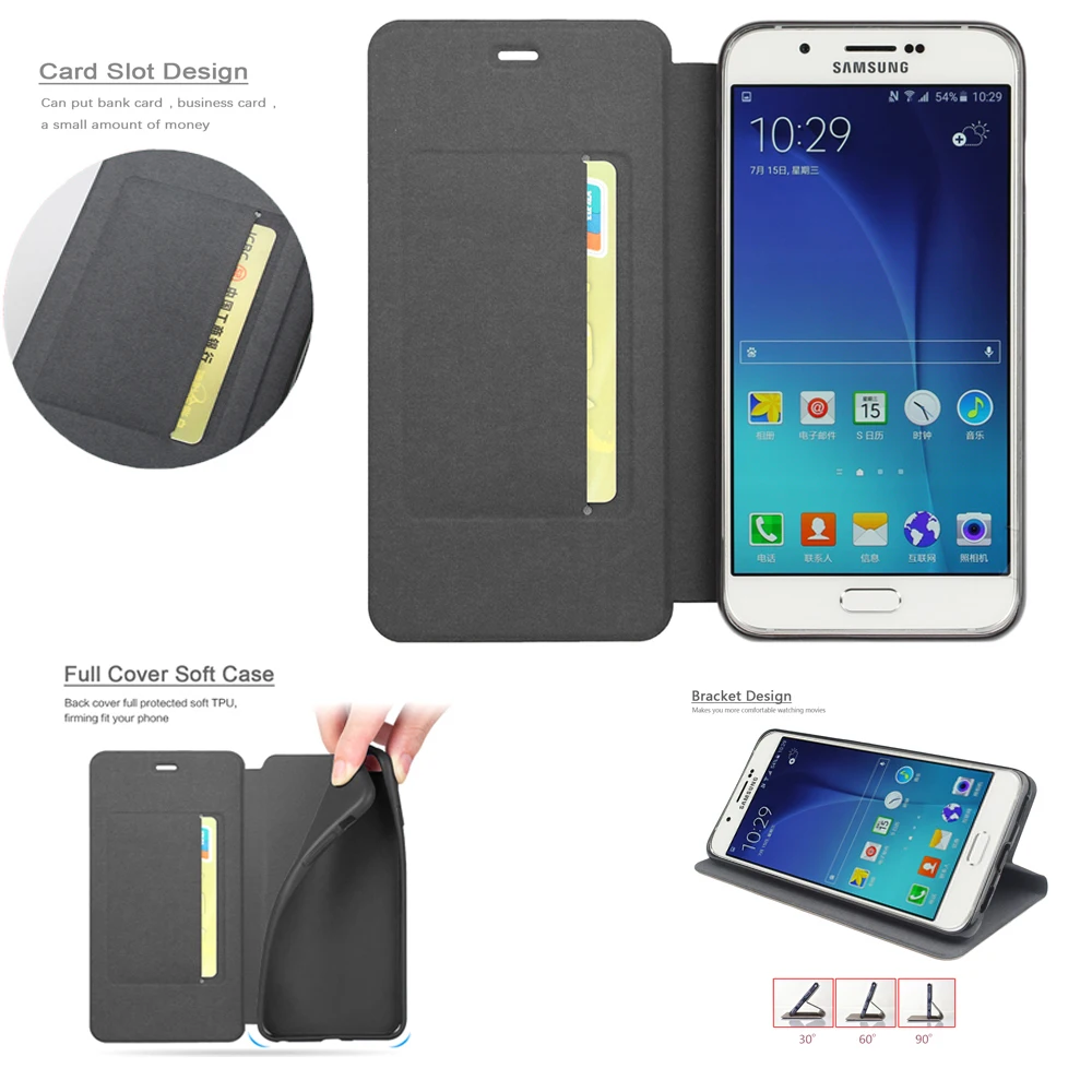Чехол с откидной крышкой для samsung A50 A60 A70 A40 A30 A20 A10 A80 A90 кожаный чехол S10 J4 J6 S9 S8 плюс S7 край A7 A8 Note 9 10 крышка