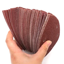 

2022NEW 20pcs Self-adhesive Sandpaper Triangle 5 holes Delta SanderHook Loop Sandpaper Disc Abrasive Tools For Polishing Grit