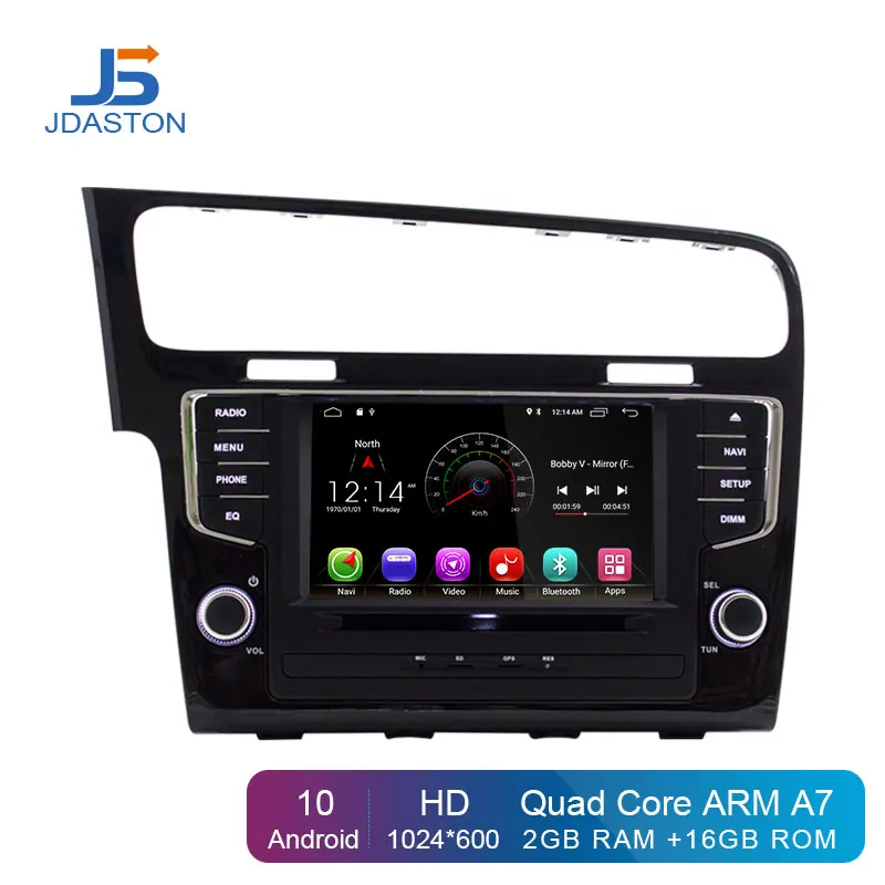 JDASTON ANDROID 10 автомобильный dvd-плеер для Фольксваген Гольф 7 2013-2017 1 Din автомобильный Радио Мультимедиа Стерео GPS Навигация стерео SD JDASTON ANDROID 10 автомобильный dvd-плеер для Фольксваген Гольф 7 2013-2017 1 Din автомобильный Радио Мультимедиа Стерео GPS Навигация стерео SD