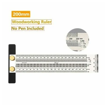 

Newest Ultra Precision Marking Ruler Woodworking Scribing Angle Measuring Ruler for Builders Craftsmen