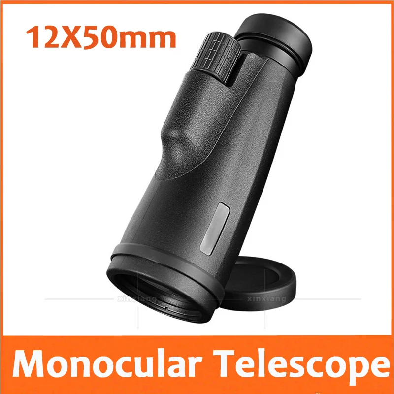 12X 50mm Lens Focus Adjustable Outdoor Travel Telescope Pocket Educatioanl Children Student Monocular | Инструменты