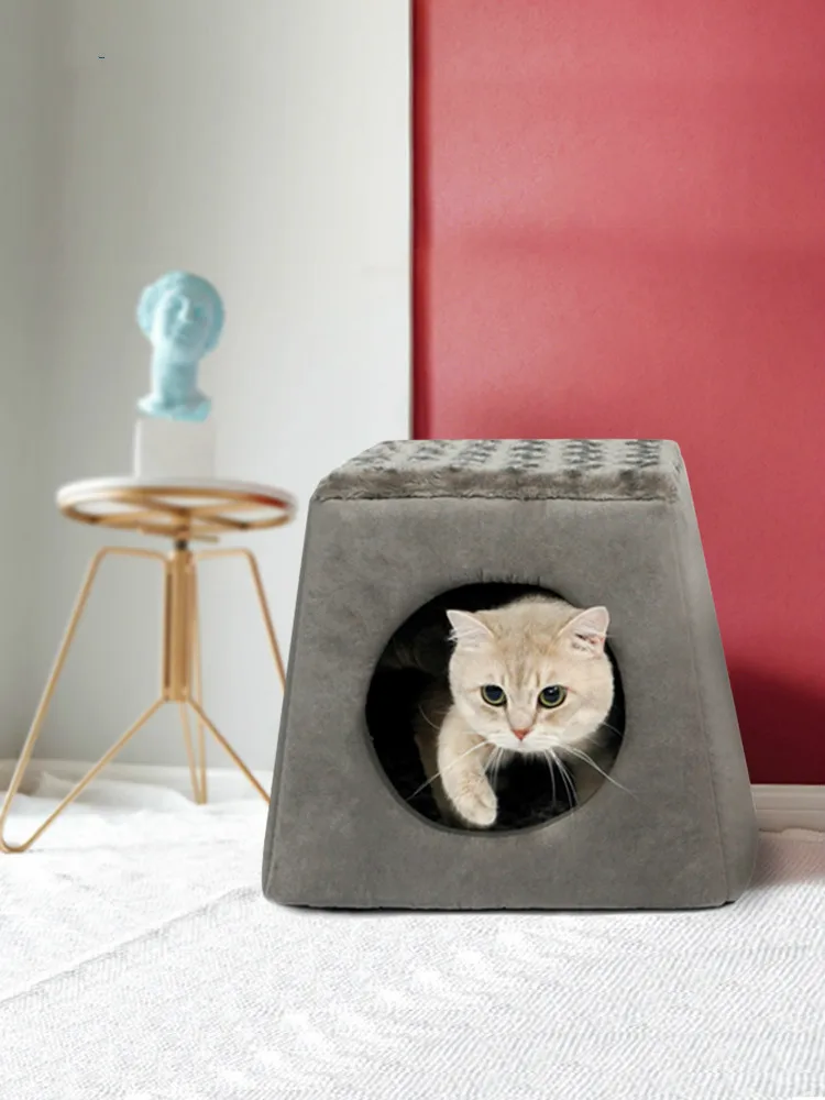 

Cat Litter Mat All Seasons General Closed Cat Bed Dog Beds for Large Dogs Hand Wash Breathable Cama Gato Pet Supplies