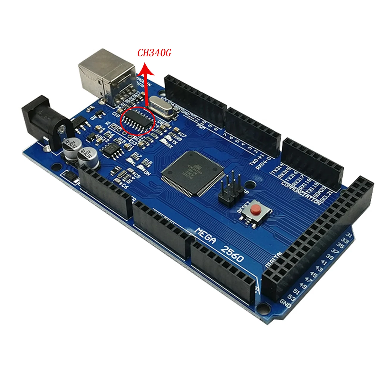 2560 CH340G 10 шт. MEGA2560 MEGA 2560 R3 ATmega2560-16AU CH340G AVR USB MEGA2560 макетная плата для arduino - Цвет: 2560 CH340G