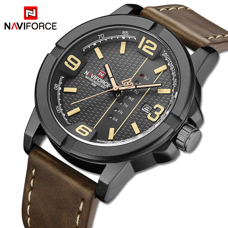

2020NAVIFORCE Watch Men New Top Luxury Brand Watches Men’s Big Dial Sport Wristwatch Waterproof Quartz Male Clock Relogio Mascul