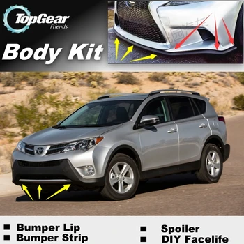 

For TOYOTA RAV4 RAV-4 RAV 4 Vanguard Bumper Lip / Front Spoiler Deflector For Car View Tuning / TOPGEAR Body Kit / Strip Skirt