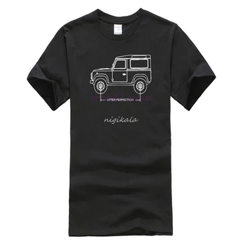 

Summer Style Land Car Rover Defender 90 Utter Perfection Car Blueprint T-Shirt Gift Idea T Shirt Tee shirt