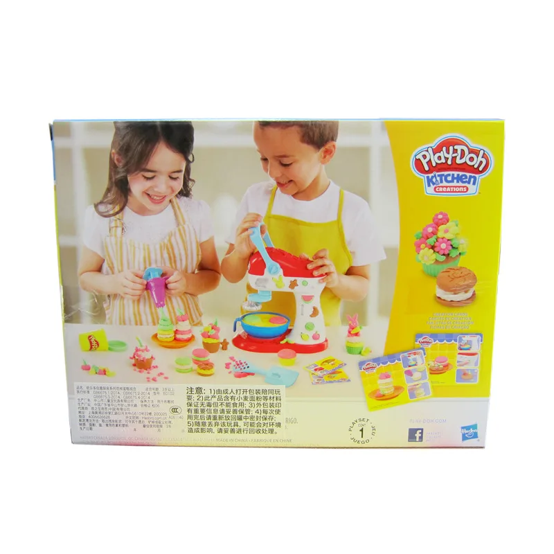 Play Doh Play-Doh цветная глиняная кухня Серии шаблон торт комбинация Пластилин для детей игрушки E0102