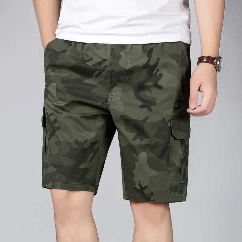 

2022 New Camouflage Camo Cargo Shorts Men Casual Shorts Male Loose Work Shorts Man Military Short Pants Plus Size 5XL