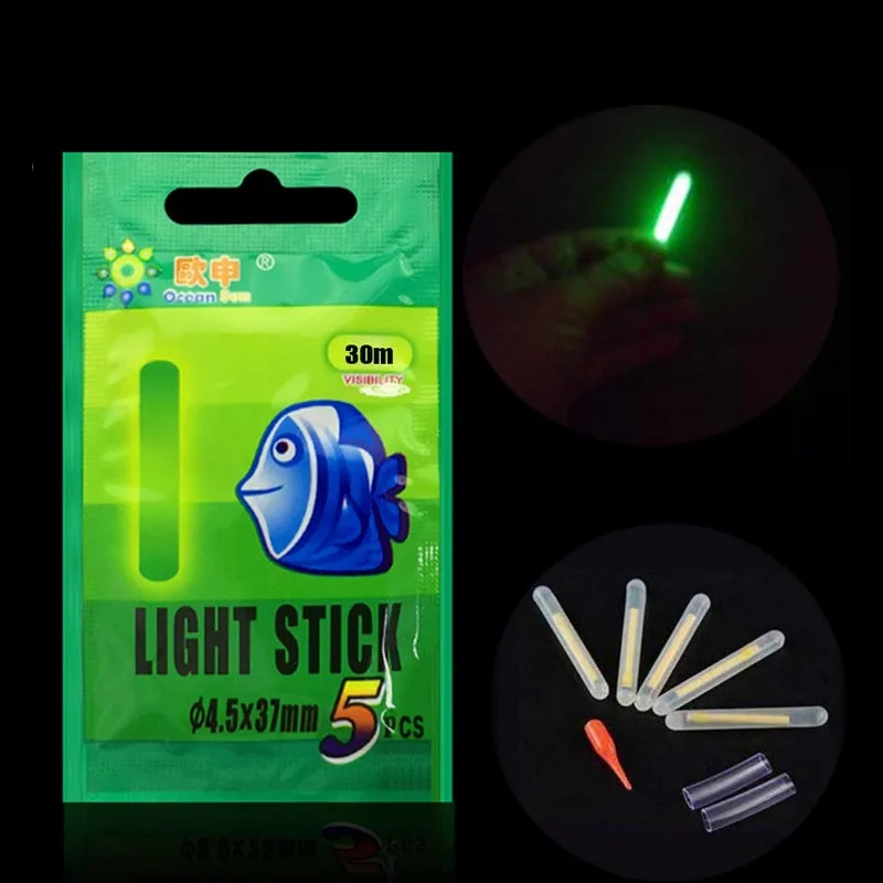 Bâtons Lumineux Pour Pêche De Nuit - Tubes Fluos 85 Mm - Lot De Sticks
