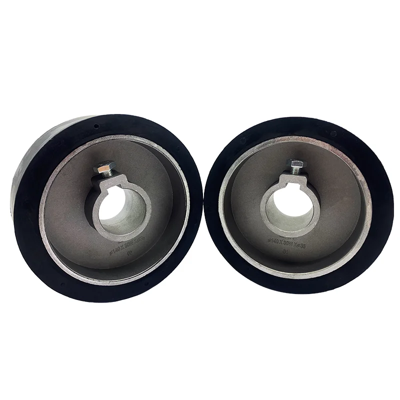 1PC 140x35x50mm 목공용 4면 대패 기계용 우수한 재질의 운반 고무 휠 공급 롤러