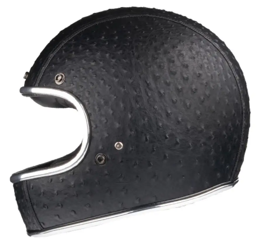 Мото полный шлем rcycle шлем cascos para casco мото r внедорожный шлем безопасности - Цвет: leather point black
