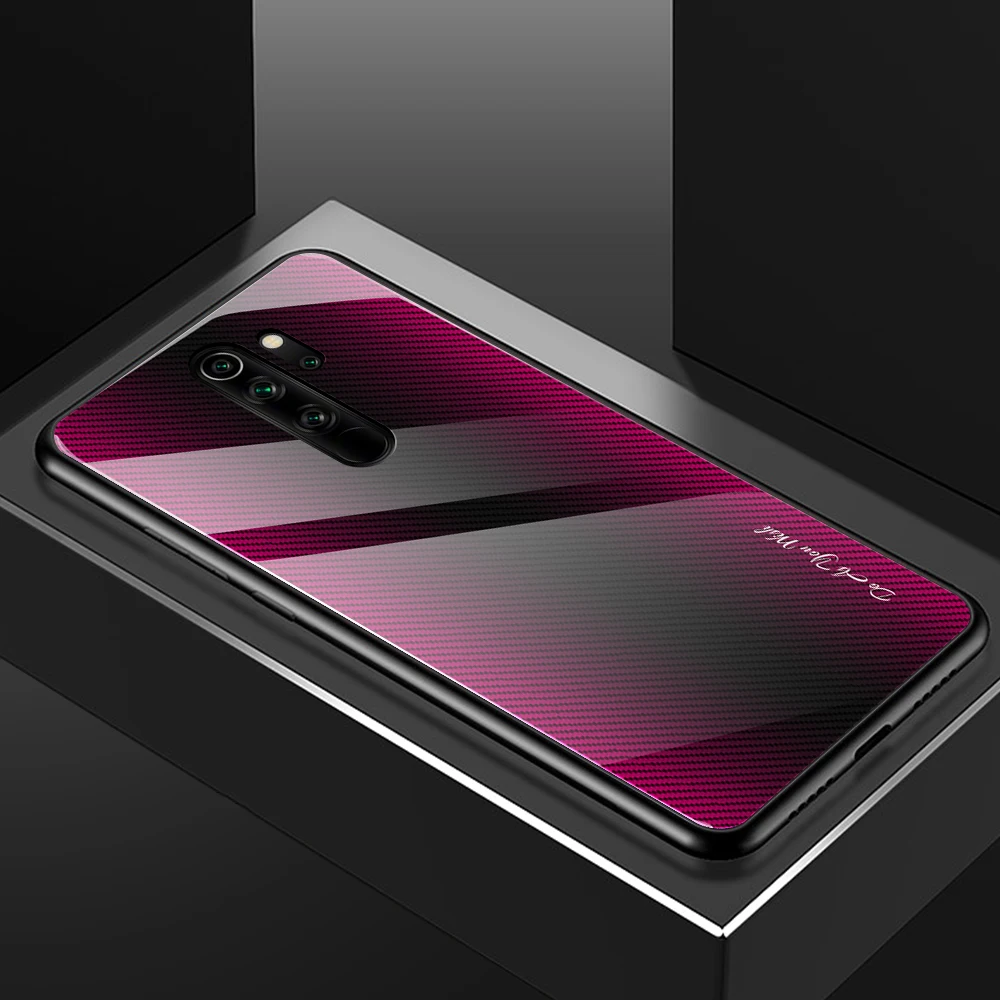 004 Градиентный телефонный чехол для спортивной камеры Xiao mi Red mi Note8T 6 5 7Pro 8A 7A покрытие закаленное Стекло чехол для Xiaomi mi Note10 mi 9SE mi 9T mi A3 чехол - Цвет: 004
