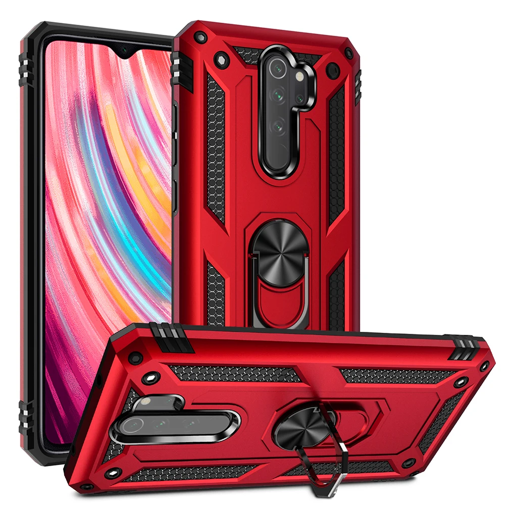 Чехол POCO F3 X3 Pro для Redmi Note 10 9 7A 8T 9S 8 Max армированный автомобильный Магнитный чехол