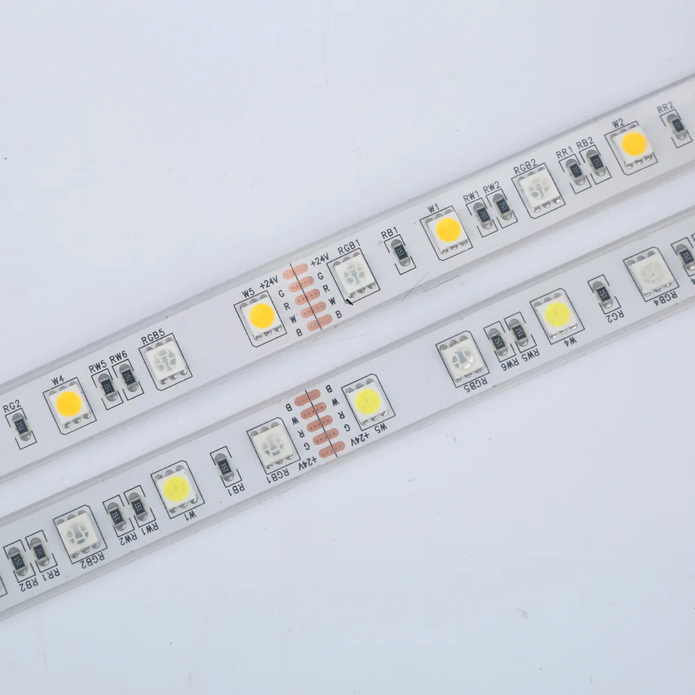 DC12V/24 V 5M 16.4ft SMD 5050 RGB Водонепроницаемый 300 светодиодный гибкий 3M ленточный светильник