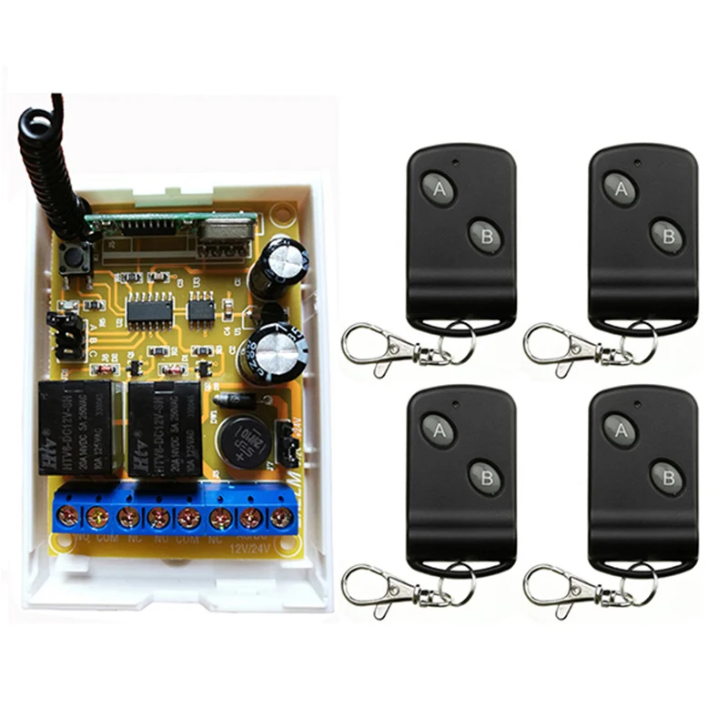 DC12V DC24V 2CH каналы RF беспроводной переключатель системы дистанционного управления