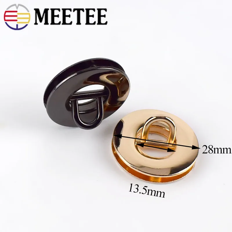Металлические пряжки Meetee 13 мм с круглыми кольцами 5 шт. винтовая Пряжка для сумки