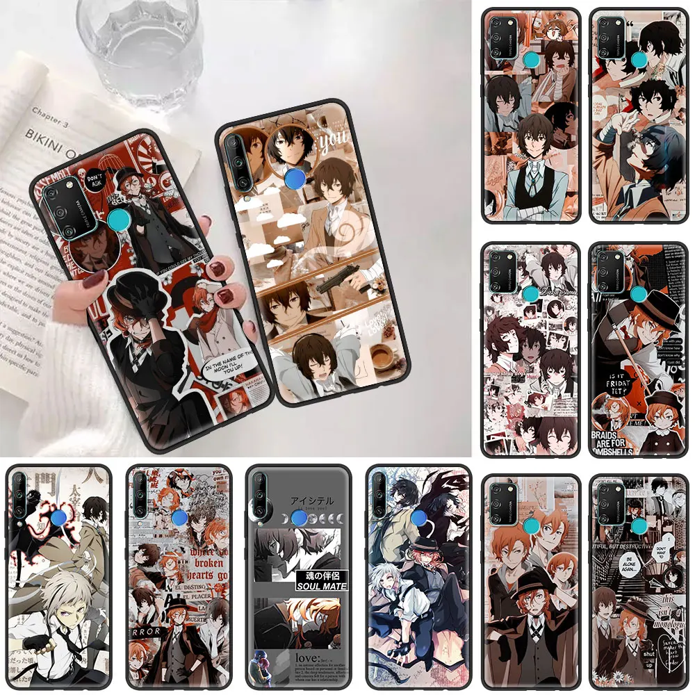 Bungo Stray Dog Anime Silicone Phone Case For Honor 8X 8A 8S 9A 9S 9C 9X 10 20 Lite 20 Pro 20S 20e Play 30i Cover Coque Fundas