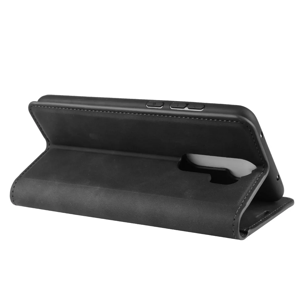 Asuwish Cover Portafoglio Per Xiaomi Redmi Note 8 Con Pellicola Vetro E Catena, Custodia In Pelle Con Porta Carte E Supporto Regolabile, Rosso