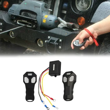 

DC12V/24V 30m Wireless 2 Remote Control +Receiver Set Winch Kit Universal Car Accessory For Car Truck Jeep ATV SUV