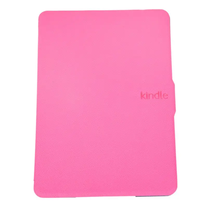 Магнитный чехол из искусственной кожи, тонкий чехол для Amazon Kindle Paperwhite(перекрестный узор - Цвет: Red