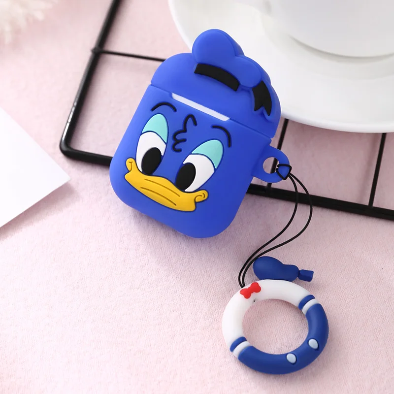 Чехол для airpods Pro с милым мультяшным лягушкой, защитный чехол для Apple air pods 1/2, силиконовый беспроводной чехол для наушников air pods Pro - Цвет: A1