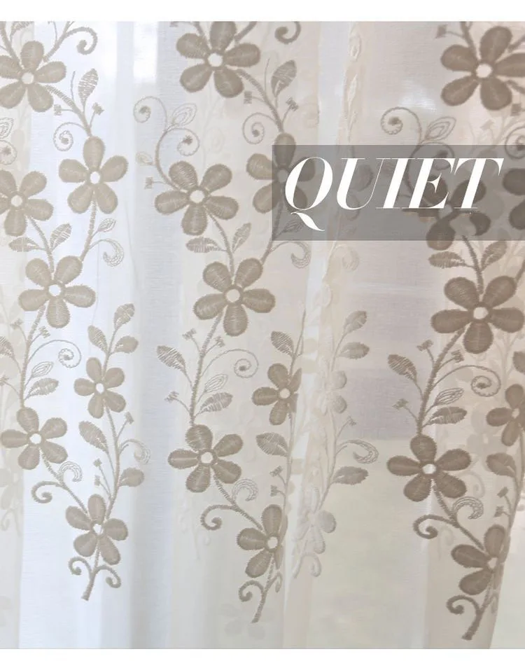 Роскошные с цветочной вышивкой кружевной белые шторы для гостиной спальни высокого качества Кружева тюль занавес s готовая штора T259#4